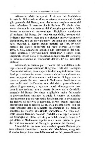 La giustizia amministrativa raccolta di decisioni e pareri del Consiglio di Stato, decisioni della Corte dei conti, sentenze della Cassazione di Roma, e decisioni delle Giunte provinciali amministrative