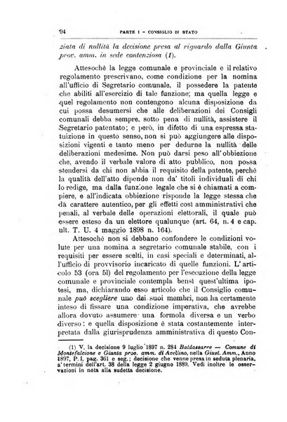 La giustizia amministrativa raccolta di decisioni e pareri del Consiglio di Stato, decisioni della Corte dei conti, sentenze della Cassazione di Roma, e decisioni delle Giunte provinciali amministrative