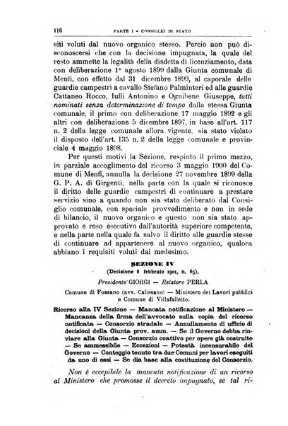 La giustizia amministrativa raccolta di decisioni e pareri del Consiglio di Stato, decisioni della Corte dei conti, sentenze della Cassazione di Roma, e decisioni delle Giunte provinciali amministrative