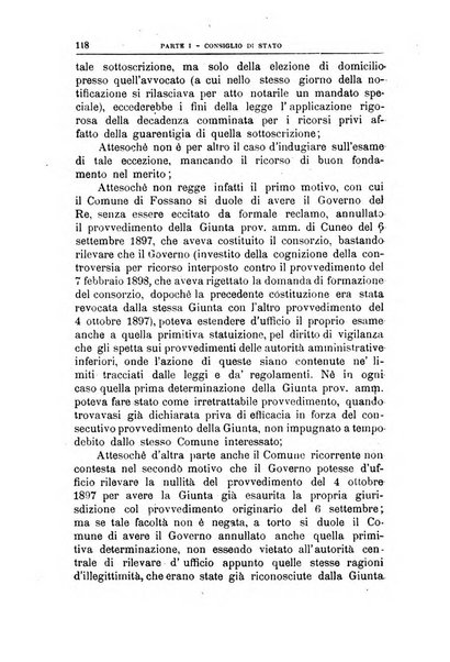 La giustizia amministrativa raccolta di decisioni e pareri del Consiglio di Stato, decisioni della Corte dei conti, sentenze della Cassazione di Roma, e decisioni delle Giunte provinciali amministrative