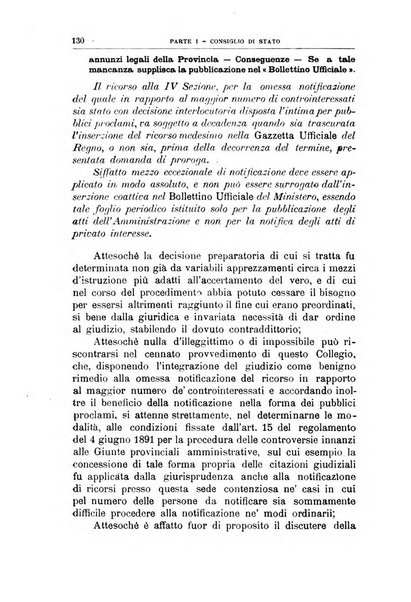 La giustizia amministrativa raccolta di decisioni e pareri del Consiglio di Stato, decisioni della Corte dei conti, sentenze della Cassazione di Roma, e decisioni delle Giunte provinciali amministrative