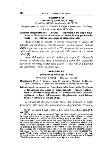 La giustizia amministrativa raccolta di decisioni e pareri del Consiglio di Stato, decisioni della Corte dei conti, sentenze della Cassazione di Roma, e decisioni delle Giunte provinciali amministrative