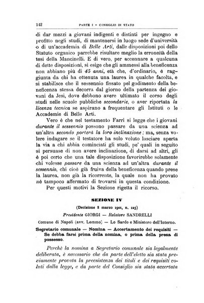 La giustizia amministrativa raccolta di decisioni e pareri del Consiglio di Stato, decisioni della Corte dei conti, sentenze della Cassazione di Roma, e decisioni delle Giunte provinciali amministrative