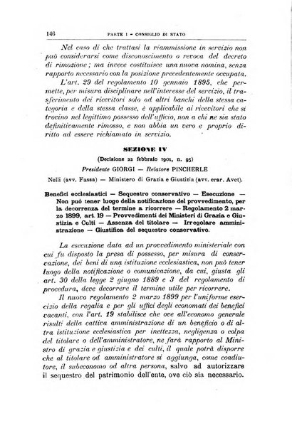 La giustizia amministrativa raccolta di decisioni e pareri del Consiglio di Stato, decisioni della Corte dei conti, sentenze della Cassazione di Roma, e decisioni delle Giunte provinciali amministrative