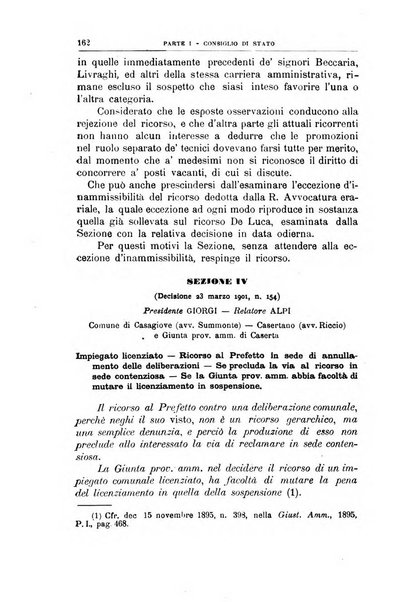 La giustizia amministrativa raccolta di decisioni e pareri del Consiglio di Stato, decisioni della Corte dei conti, sentenze della Cassazione di Roma, e decisioni delle Giunte provinciali amministrative