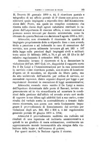 La giustizia amministrativa raccolta di decisioni e pareri del Consiglio di Stato, decisioni della Corte dei conti, sentenze della Cassazione di Roma, e decisioni delle Giunte provinciali amministrative