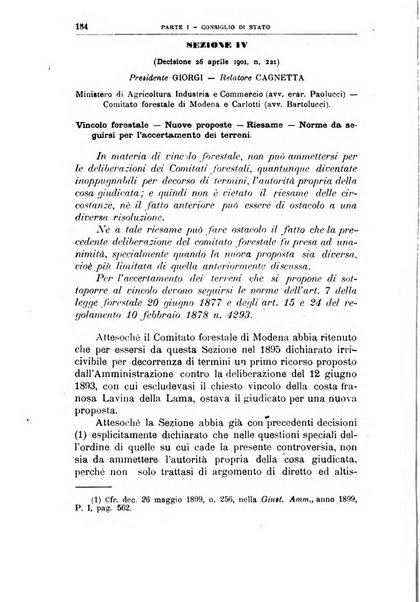 La giustizia amministrativa raccolta di decisioni e pareri del Consiglio di Stato, decisioni della Corte dei conti, sentenze della Cassazione di Roma, e decisioni delle Giunte provinciali amministrative