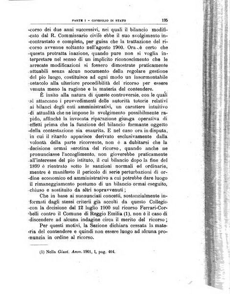 La giustizia amministrativa raccolta di decisioni e pareri del Consiglio di Stato, decisioni della Corte dei conti, sentenze della Cassazione di Roma, e decisioni delle Giunte provinciali amministrative