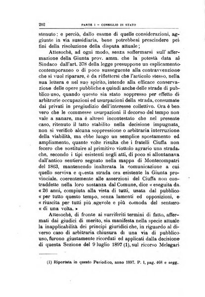 La giustizia amministrativa raccolta di decisioni e pareri del Consiglio di Stato, decisioni della Corte dei conti, sentenze della Cassazione di Roma, e decisioni delle Giunte provinciali amministrative