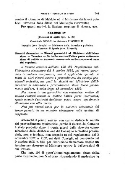 La giustizia amministrativa raccolta di decisioni e pareri del Consiglio di Stato, decisioni della Corte dei conti, sentenze della Cassazione di Roma, e decisioni delle Giunte provinciali amministrative