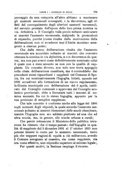 La giustizia amministrativa raccolta di decisioni e pareri del Consiglio di Stato, decisioni della Corte dei conti, sentenze della Cassazione di Roma, e decisioni delle Giunte provinciali amministrative