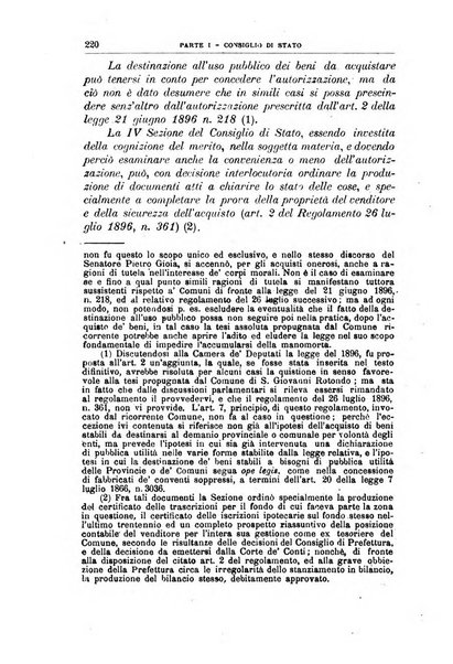 La giustizia amministrativa raccolta di decisioni e pareri del Consiglio di Stato, decisioni della Corte dei conti, sentenze della Cassazione di Roma, e decisioni delle Giunte provinciali amministrative