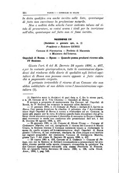 La giustizia amministrativa raccolta di decisioni e pareri del Consiglio di Stato, decisioni della Corte dei conti, sentenze della Cassazione di Roma, e decisioni delle Giunte provinciali amministrative