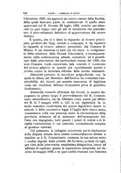 La giustizia amministrativa raccolta di decisioni e pareri del Consiglio di Stato, decisioni della Corte dei conti, sentenze della Cassazione di Roma, e decisioni delle Giunte provinciali amministrative