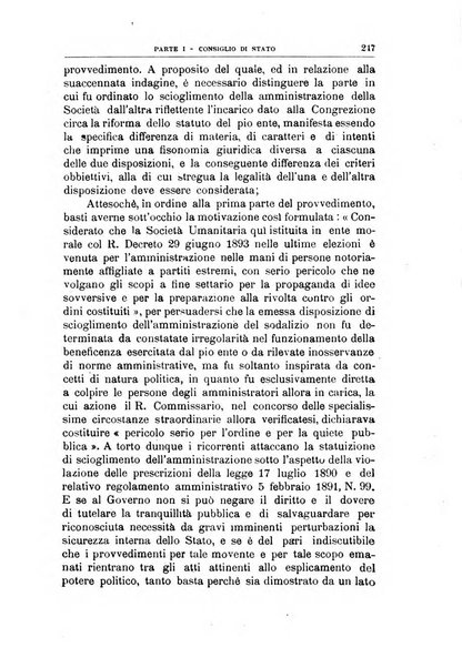 La giustizia amministrativa raccolta di decisioni e pareri del Consiglio di Stato, decisioni della Corte dei conti, sentenze della Cassazione di Roma, e decisioni delle Giunte provinciali amministrative