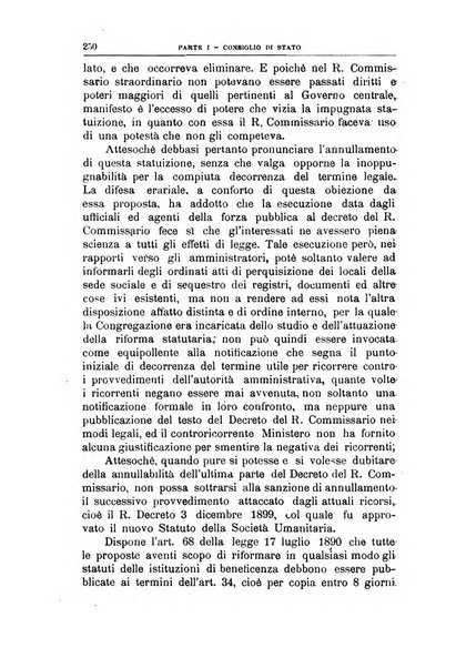 La giustizia amministrativa raccolta di decisioni e pareri del Consiglio di Stato, decisioni della Corte dei conti, sentenze della Cassazione di Roma, e decisioni delle Giunte provinciali amministrative