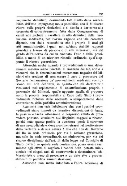 La giustizia amministrativa raccolta di decisioni e pareri del Consiglio di Stato, decisioni della Corte dei conti, sentenze della Cassazione di Roma, e decisioni delle Giunte provinciali amministrative