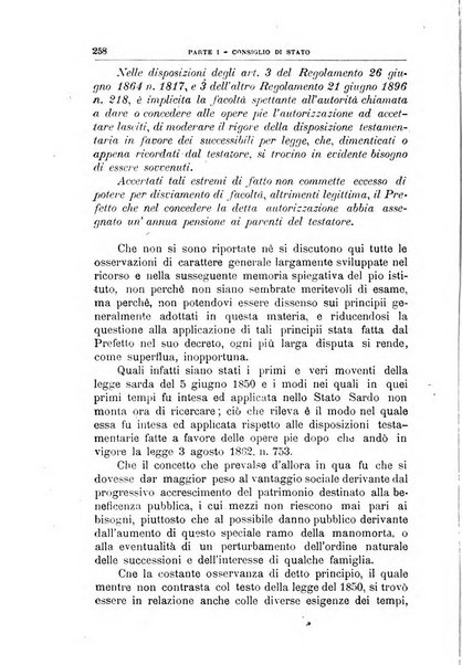 La giustizia amministrativa raccolta di decisioni e pareri del Consiglio di Stato, decisioni della Corte dei conti, sentenze della Cassazione di Roma, e decisioni delle Giunte provinciali amministrative