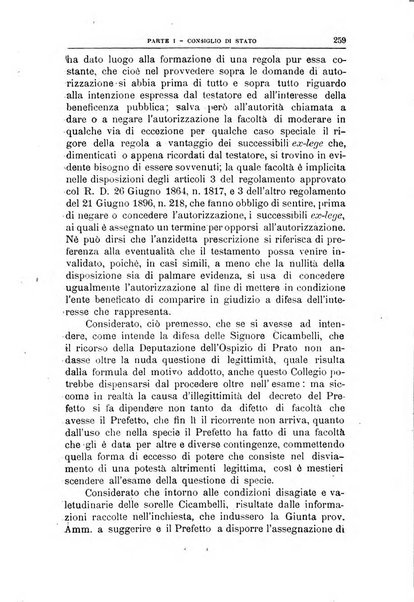 La giustizia amministrativa raccolta di decisioni e pareri del Consiglio di Stato, decisioni della Corte dei conti, sentenze della Cassazione di Roma, e decisioni delle Giunte provinciali amministrative