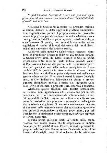 La giustizia amministrativa raccolta di decisioni e pareri del Consiglio di Stato, decisioni della Corte dei conti, sentenze della Cassazione di Roma, e decisioni delle Giunte provinciali amministrative