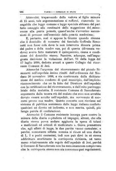 La giustizia amministrativa raccolta di decisioni e pareri del Consiglio di Stato, decisioni della Corte dei conti, sentenze della Cassazione di Roma, e decisioni delle Giunte provinciali amministrative