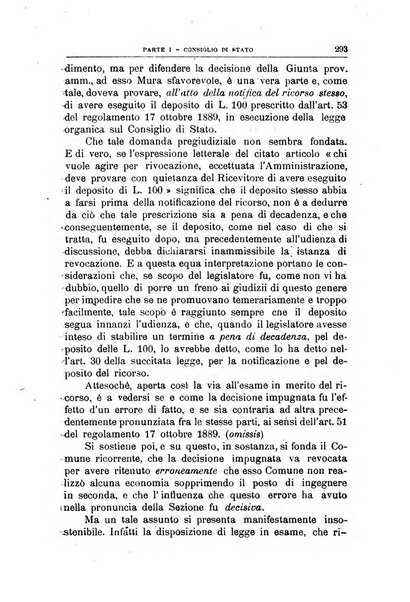 La giustizia amministrativa raccolta di decisioni e pareri del Consiglio di Stato, decisioni della Corte dei conti, sentenze della Cassazione di Roma, e decisioni delle Giunte provinciali amministrative