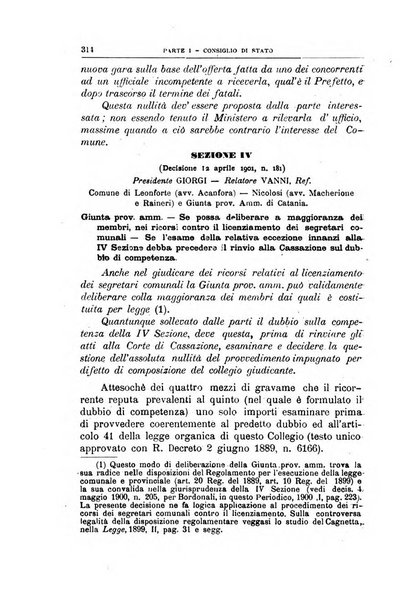 La giustizia amministrativa raccolta di decisioni e pareri del Consiglio di Stato, decisioni della Corte dei conti, sentenze della Cassazione di Roma, e decisioni delle Giunte provinciali amministrative