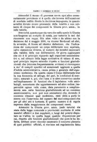 La giustizia amministrativa raccolta di decisioni e pareri del Consiglio di Stato, decisioni della Corte dei conti, sentenze della Cassazione di Roma, e decisioni delle Giunte provinciali amministrative