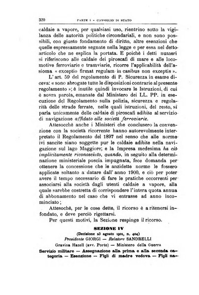 La giustizia amministrativa raccolta di decisioni e pareri del Consiglio di Stato, decisioni della Corte dei conti, sentenze della Cassazione di Roma, e decisioni delle Giunte provinciali amministrative