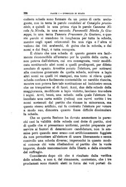 La giustizia amministrativa raccolta di decisioni e pareri del Consiglio di Stato, decisioni della Corte dei conti, sentenze della Cassazione di Roma, e decisioni delle Giunte provinciali amministrative