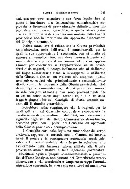 La giustizia amministrativa raccolta di decisioni e pareri del Consiglio di Stato, decisioni della Corte dei conti, sentenze della Cassazione di Roma, e decisioni delle Giunte provinciali amministrative