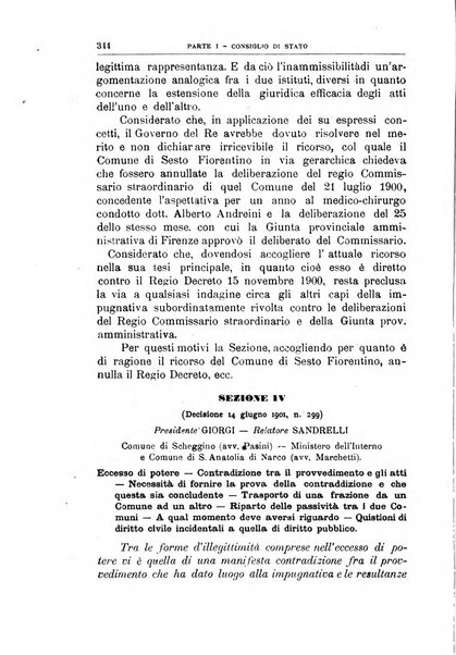 La giustizia amministrativa raccolta di decisioni e pareri del Consiglio di Stato, decisioni della Corte dei conti, sentenze della Cassazione di Roma, e decisioni delle Giunte provinciali amministrative