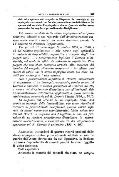 La giustizia amministrativa raccolta di decisioni e pareri del Consiglio di Stato, decisioni della Corte dei conti, sentenze della Cassazione di Roma, e decisioni delle Giunte provinciali amministrative