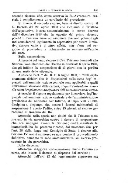 La giustizia amministrativa raccolta di decisioni e pareri del Consiglio di Stato, decisioni della Corte dei conti, sentenze della Cassazione di Roma, e decisioni delle Giunte provinciali amministrative