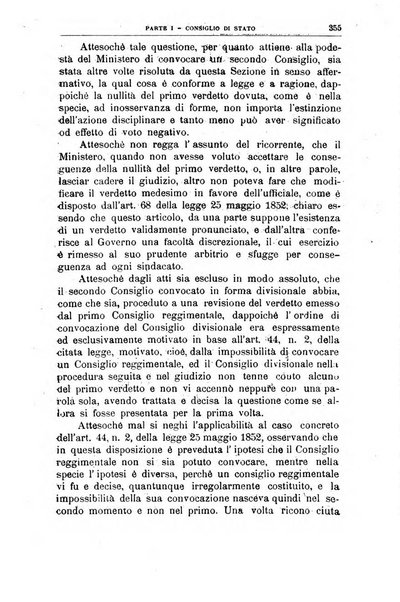 La giustizia amministrativa raccolta di decisioni e pareri del Consiglio di Stato, decisioni della Corte dei conti, sentenze della Cassazione di Roma, e decisioni delle Giunte provinciali amministrative