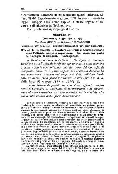 La giustizia amministrativa raccolta di decisioni e pareri del Consiglio di Stato, decisioni della Corte dei conti, sentenze della Cassazione di Roma, e decisioni delle Giunte provinciali amministrative