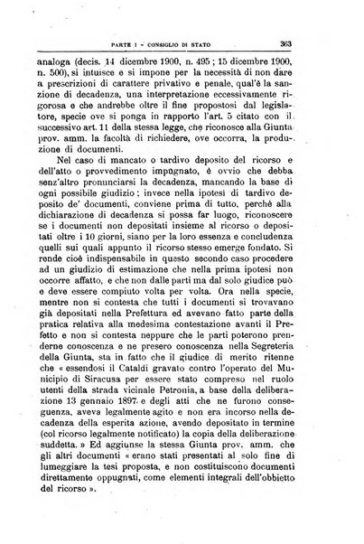 La giustizia amministrativa raccolta di decisioni e pareri del Consiglio di Stato, decisioni della Corte dei conti, sentenze della Cassazione di Roma, e decisioni delle Giunte provinciali amministrative