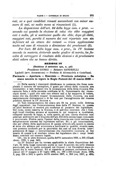 La giustizia amministrativa raccolta di decisioni e pareri del Consiglio di Stato, decisioni della Corte dei conti, sentenze della Cassazione di Roma, e decisioni delle Giunte provinciali amministrative