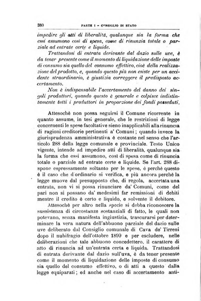 La giustizia amministrativa raccolta di decisioni e pareri del Consiglio di Stato, decisioni della Corte dei conti, sentenze della Cassazione di Roma, e decisioni delle Giunte provinciali amministrative