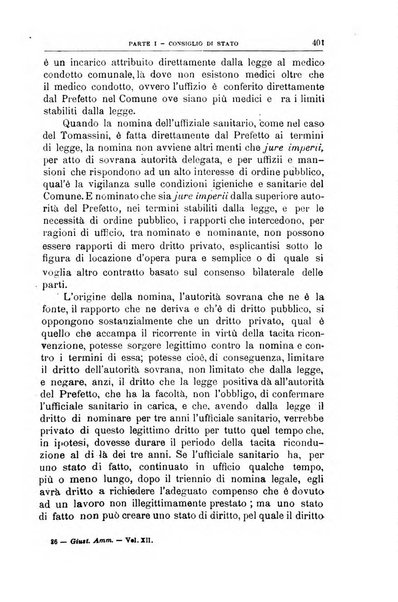 La giustizia amministrativa raccolta di decisioni e pareri del Consiglio di Stato, decisioni della Corte dei conti, sentenze della Cassazione di Roma, e decisioni delle Giunte provinciali amministrative