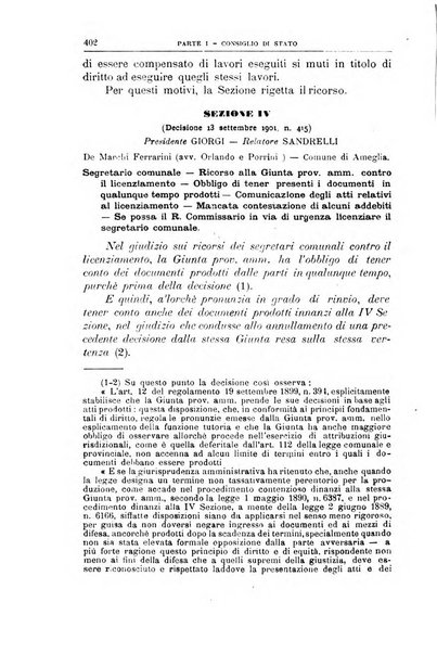 La giustizia amministrativa raccolta di decisioni e pareri del Consiglio di Stato, decisioni della Corte dei conti, sentenze della Cassazione di Roma, e decisioni delle Giunte provinciali amministrative