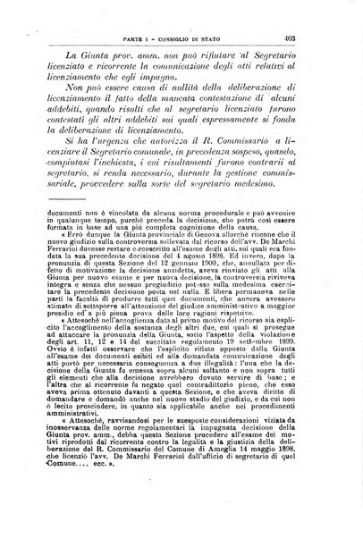 La giustizia amministrativa raccolta di decisioni e pareri del Consiglio di Stato, decisioni della Corte dei conti, sentenze della Cassazione di Roma, e decisioni delle Giunte provinciali amministrative