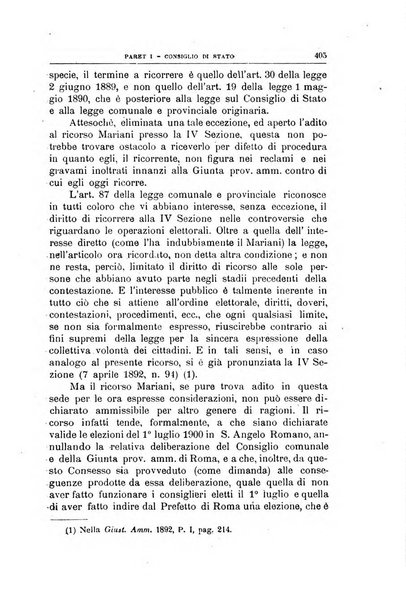 La giustizia amministrativa raccolta di decisioni e pareri del Consiglio di Stato, decisioni della Corte dei conti, sentenze della Cassazione di Roma, e decisioni delle Giunte provinciali amministrative