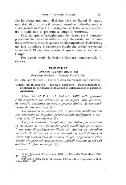 La giustizia amministrativa raccolta di decisioni e pareri del Consiglio di Stato, decisioni della Corte dei conti, sentenze della Cassazione di Roma, e decisioni delle Giunte provinciali amministrative