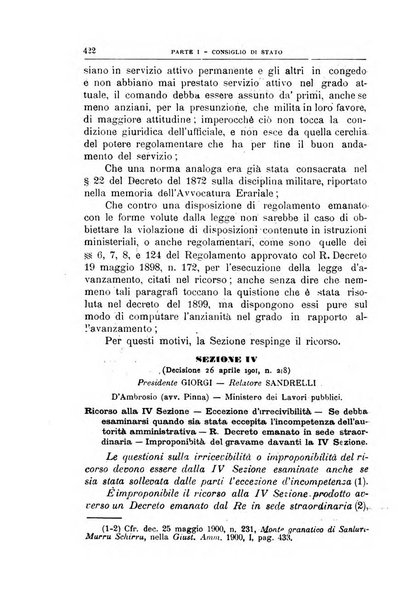 La giustizia amministrativa raccolta di decisioni e pareri del Consiglio di Stato, decisioni della Corte dei conti, sentenze della Cassazione di Roma, e decisioni delle Giunte provinciali amministrative