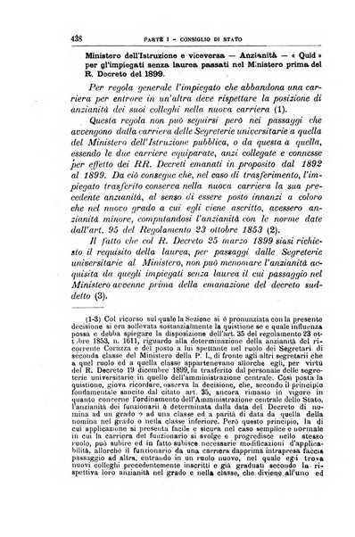 La giustizia amministrativa raccolta di decisioni e pareri del Consiglio di Stato, decisioni della Corte dei conti, sentenze della Cassazione di Roma, e decisioni delle Giunte provinciali amministrative