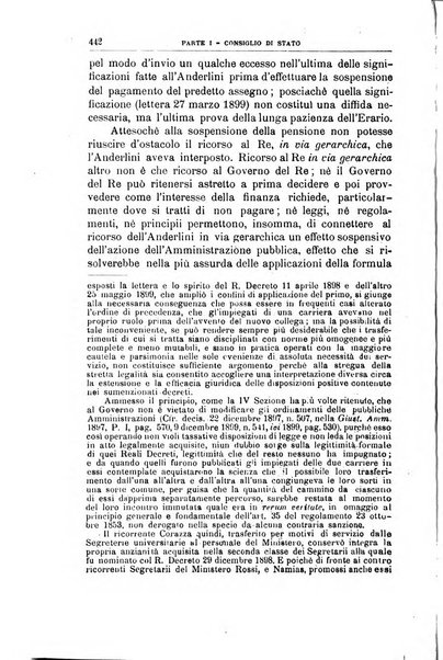 La giustizia amministrativa raccolta di decisioni e pareri del Consiglio di Stato, decisioni della Corte dei conti, sentenze della Cassazione di Roma, e decisioni delle Giunte provinciali amministrative