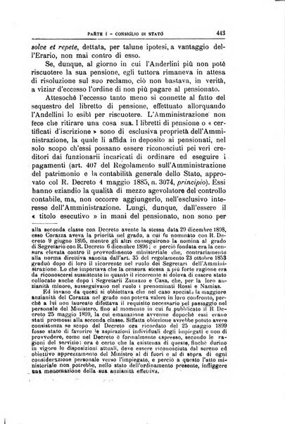 La giustizia amministrativa raccolta di decisioni e pareri del Consiglio di Stato, decisioni della Corte dei conti, sentenze della Cassazione di Roma, e decisioni delle Giunte provinciali amministrative