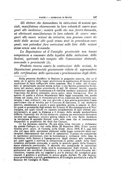 La giustizia amministrativa raccolta di decisioni e pareri del Consiglio di Stato, decisioni della Corte dei conti, sentenze della Cassazione di Roma, e decisioni delle Giunte provinciali amministrative