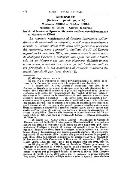 La giustizia amministrativa raccolta di decisioni e pareri del Consiglio di Stato, decisioni della Corte dei conti, sentenze della Cassazione di Roma, e decisioni delle Giunte provinciali amministrative